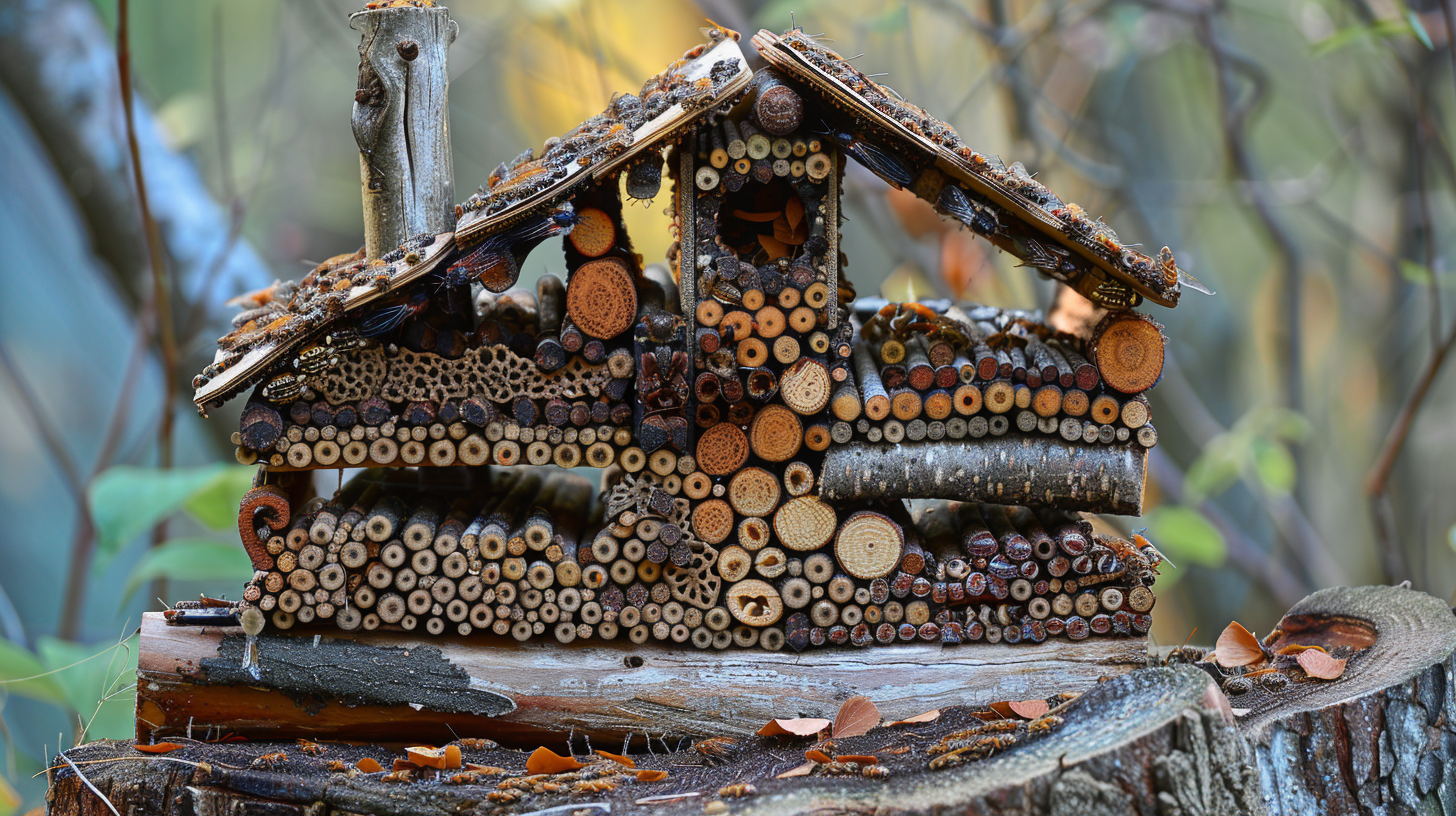 Activité Création d'Hôtels à Insectes - Association BONHEUR apiculture